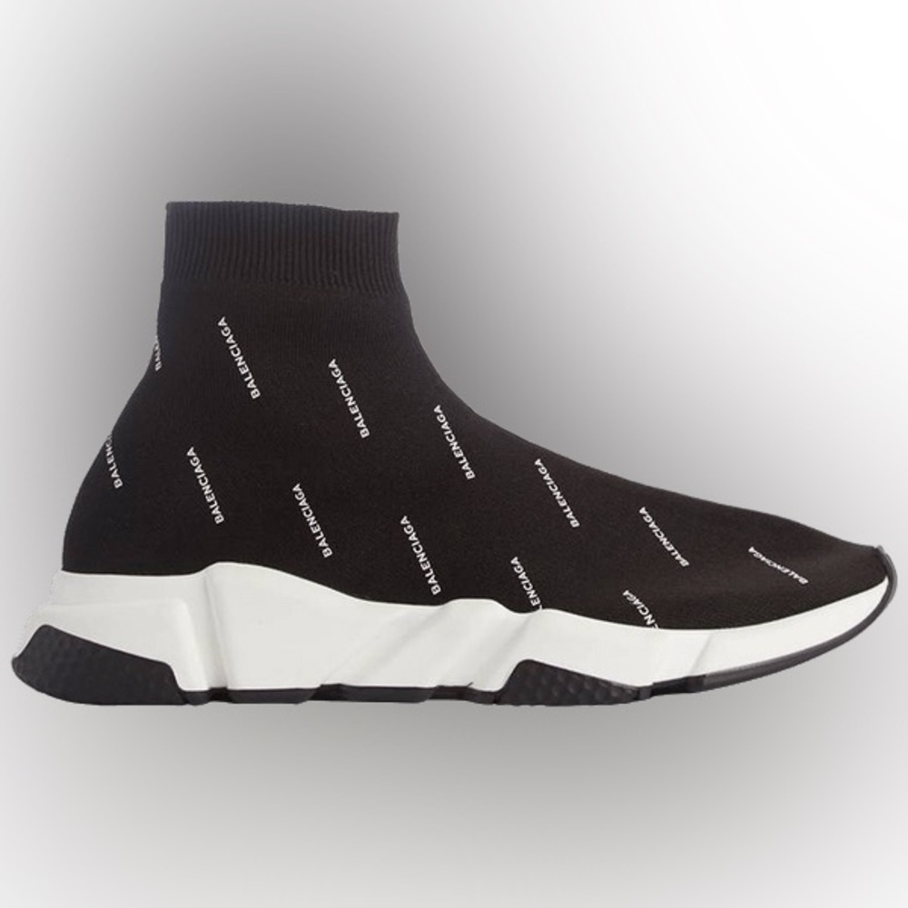 Balenciaga Speed Trainer Mid 'Logo Print